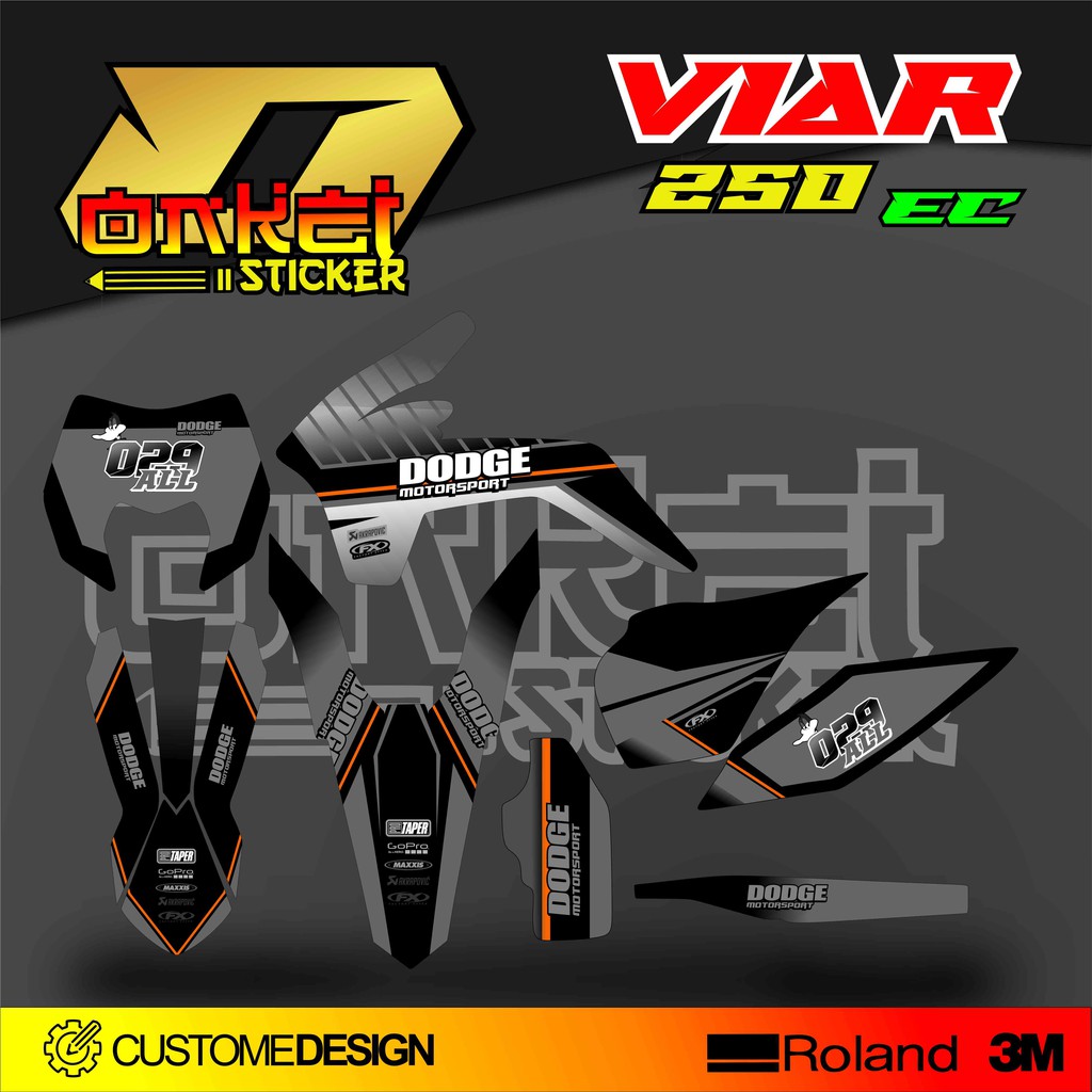 DECAL STICKER VIAR 250 EC RN