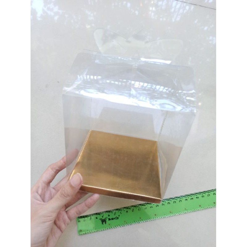 kotak box mika plastik souvenir nikah mug cangkir hiasan sovenir pernikahan manten 12 x 12 x 13