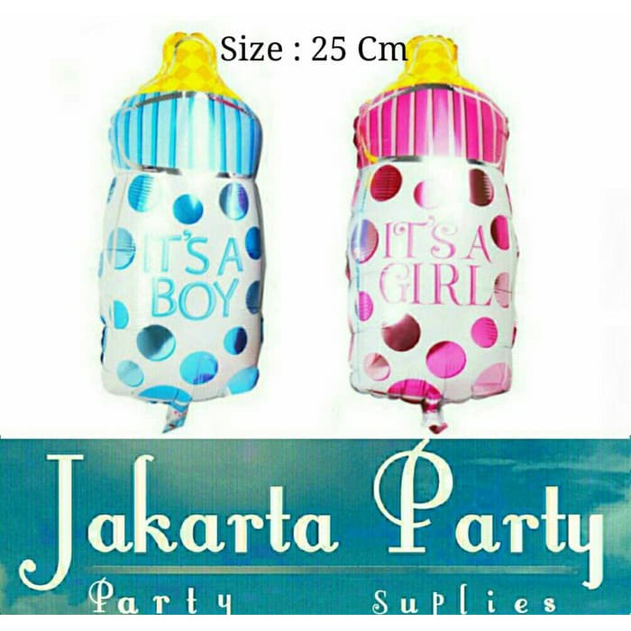 Balon Dot Baby Mini / Balon Botol Susu Mini / Balon Baby Shower