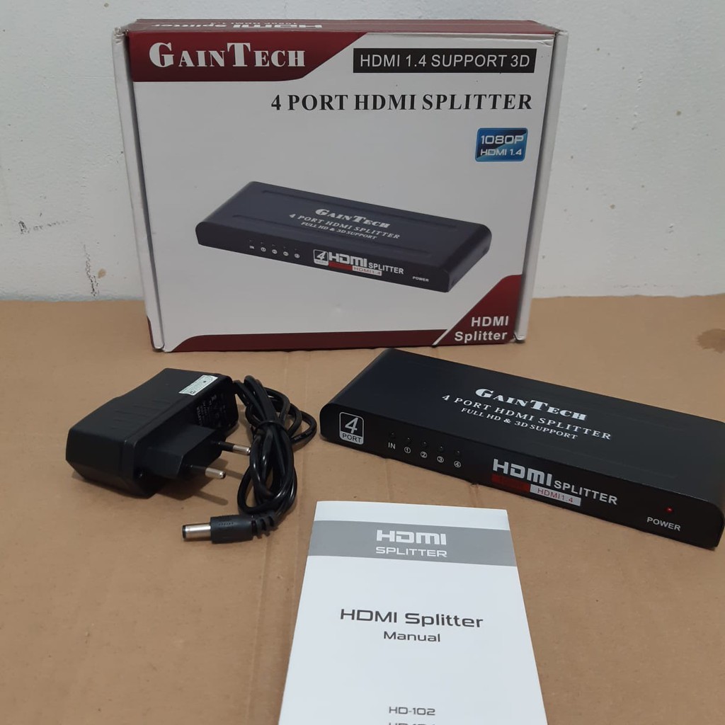 Gaintech HDMI Splitter 4Port 1-4