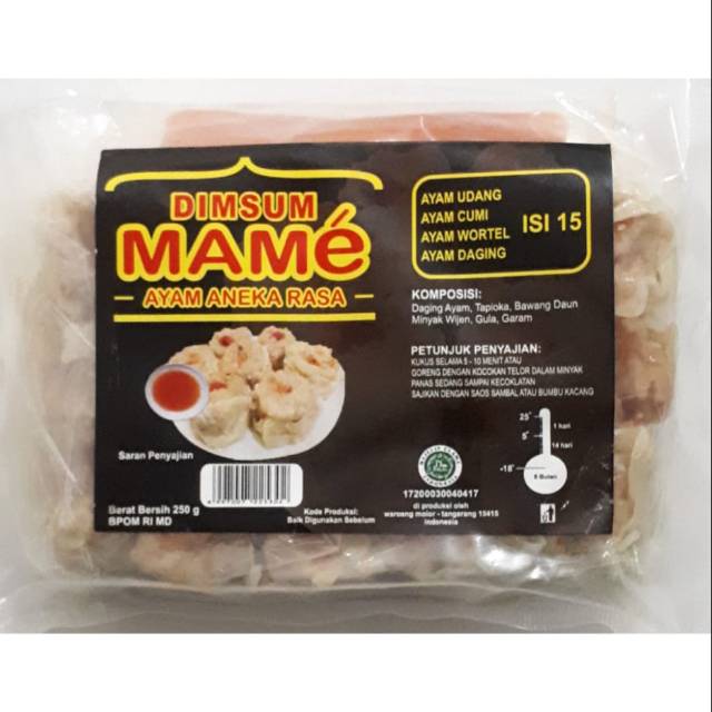 

Dimsum Mame Ayam Mix isi 15 pcs