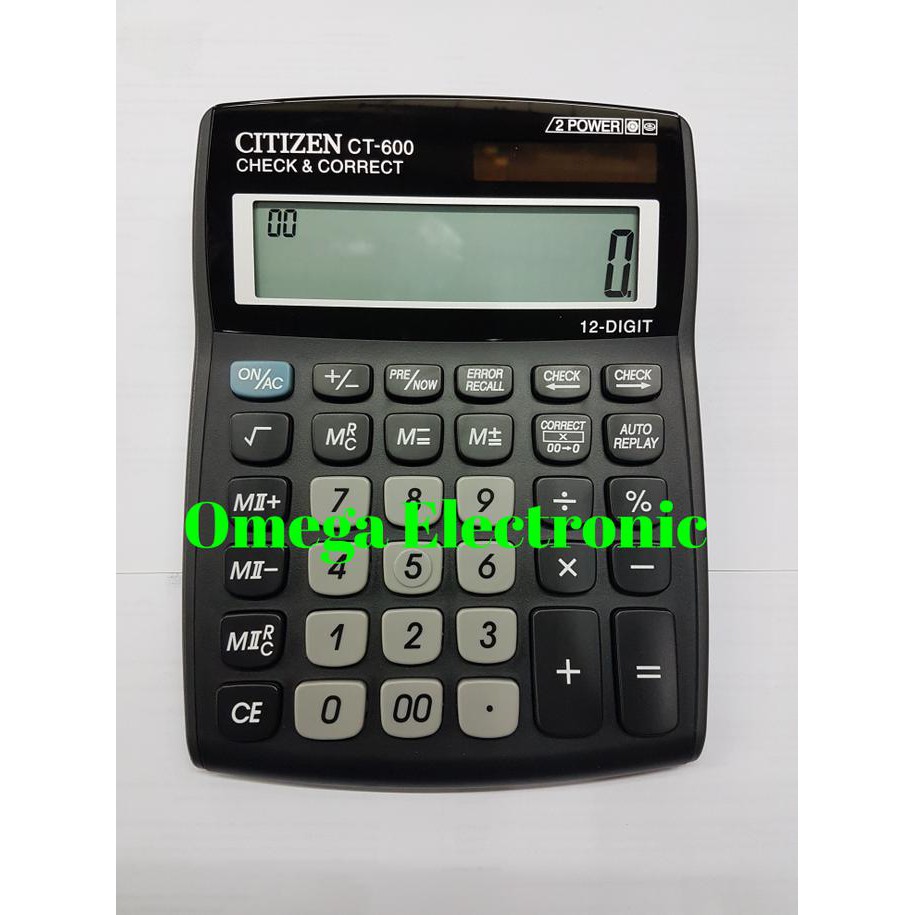 ORIGINAL CITIZEN CT-600J - Kalkulator Meja Office Check Correct CT 600