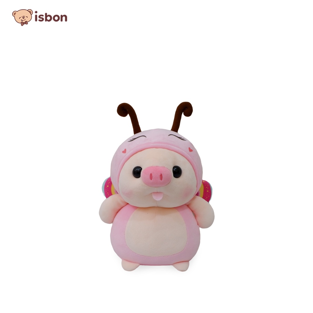 ISTANA BONEKA Babi Pig Hoodie 25cm squishy halus premium besar lucu piggy pig soft plush premium