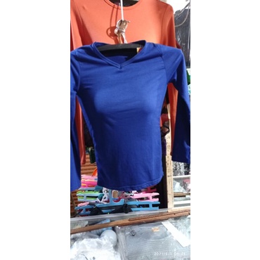 kaos panjang polos ketat wanita hhf strech.