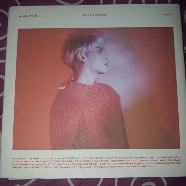 Jonghyun Shinee Album Poet Artist
