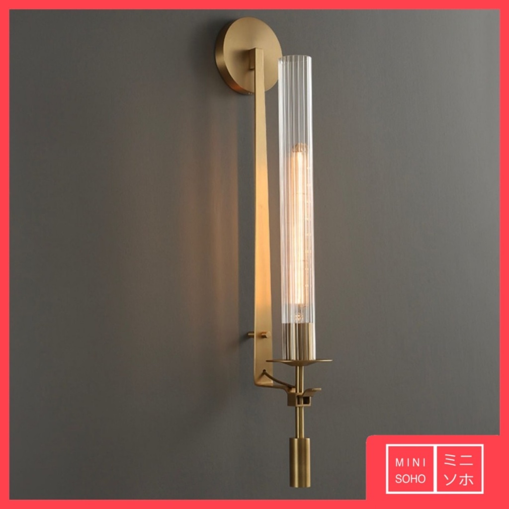 Lampu Dinding Hias Gold Luxury Premium Wall Lamp Fontanelle Single