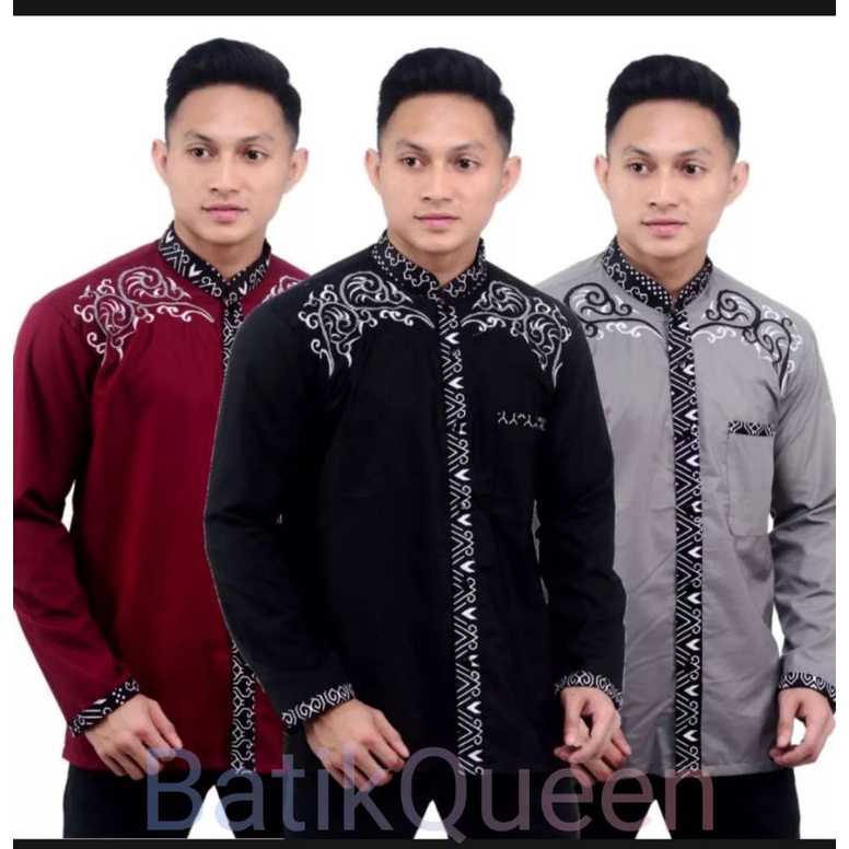 BAJU KOKO KURTA KOMBINASI// FASHION PRIA DEWASA LENGAN PENDEK &amp; PANJANG