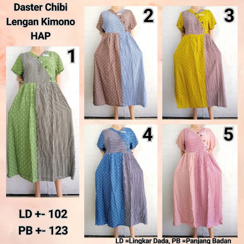 DASTER CHIBI LENGAN KIMONO LD 102 HAP BUSUI FRIENDLY KEKINIAN SLWH + PNHT + 3HOLA