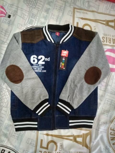 Jaket Jeans anak Rip