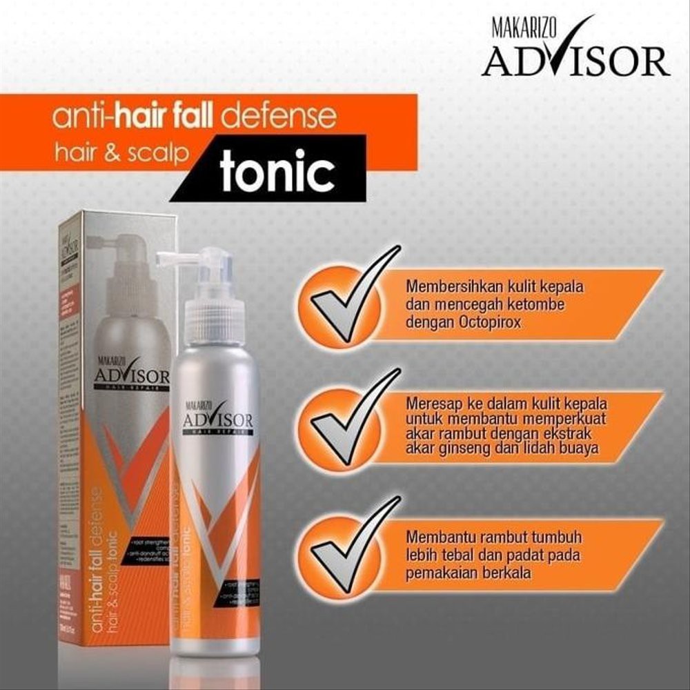 MAKARIZO ADVISOR HAIR REPAIR TONIC 150 ML | Shopee Indonesia