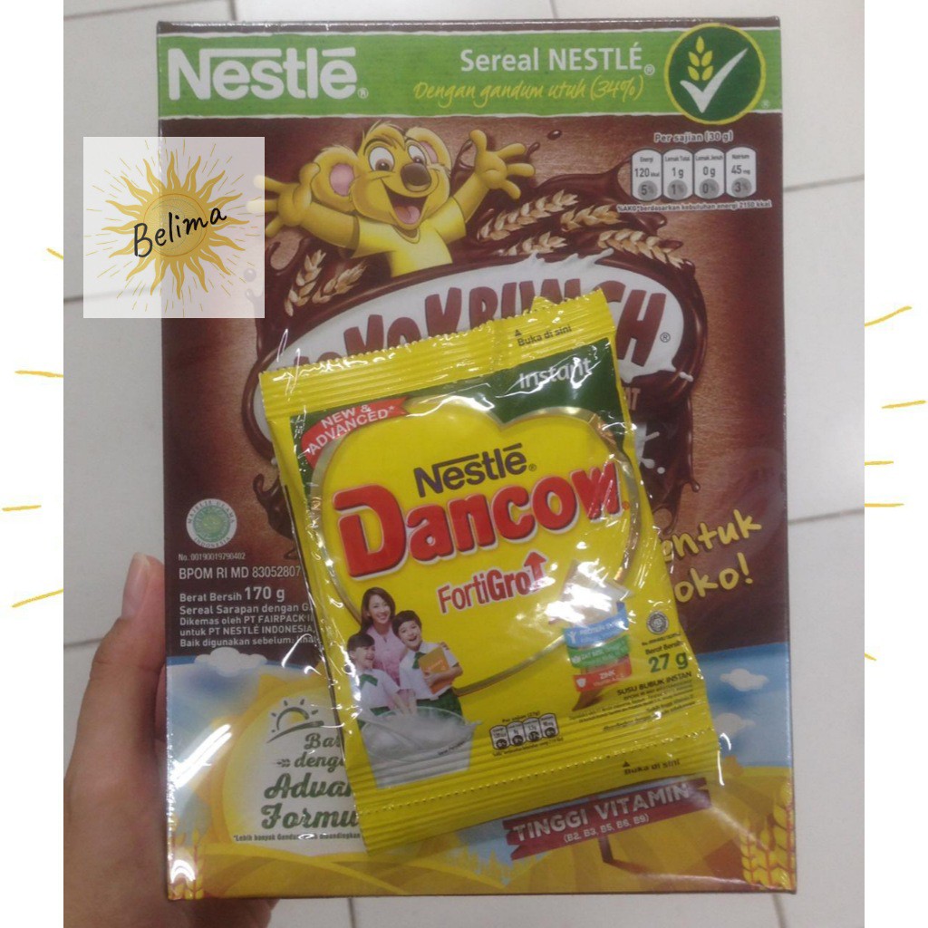 

Nestle Koko Krunch Cereal Coklat (free susu sachet Dancow)