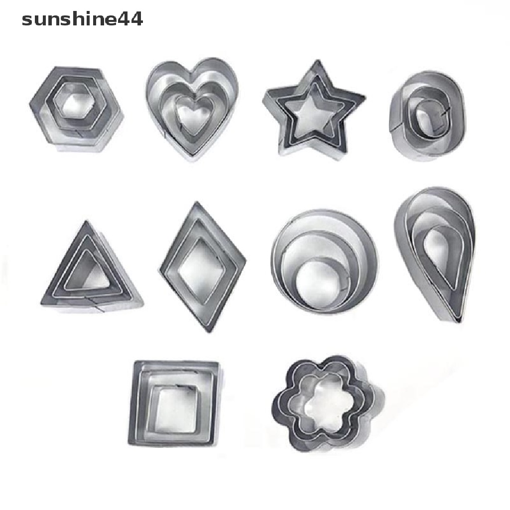 Sunshine Cetakan Pemotong Clay Polimer Bentuk Geometri Bahan Stainless Steel