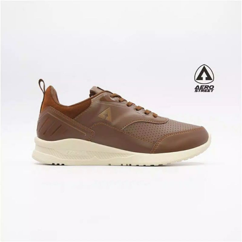 Aerostreet 39-42 Tiger Coklat - Sepatu Sneakers Casual Sport Sekolah Pria Wanita Aero Street