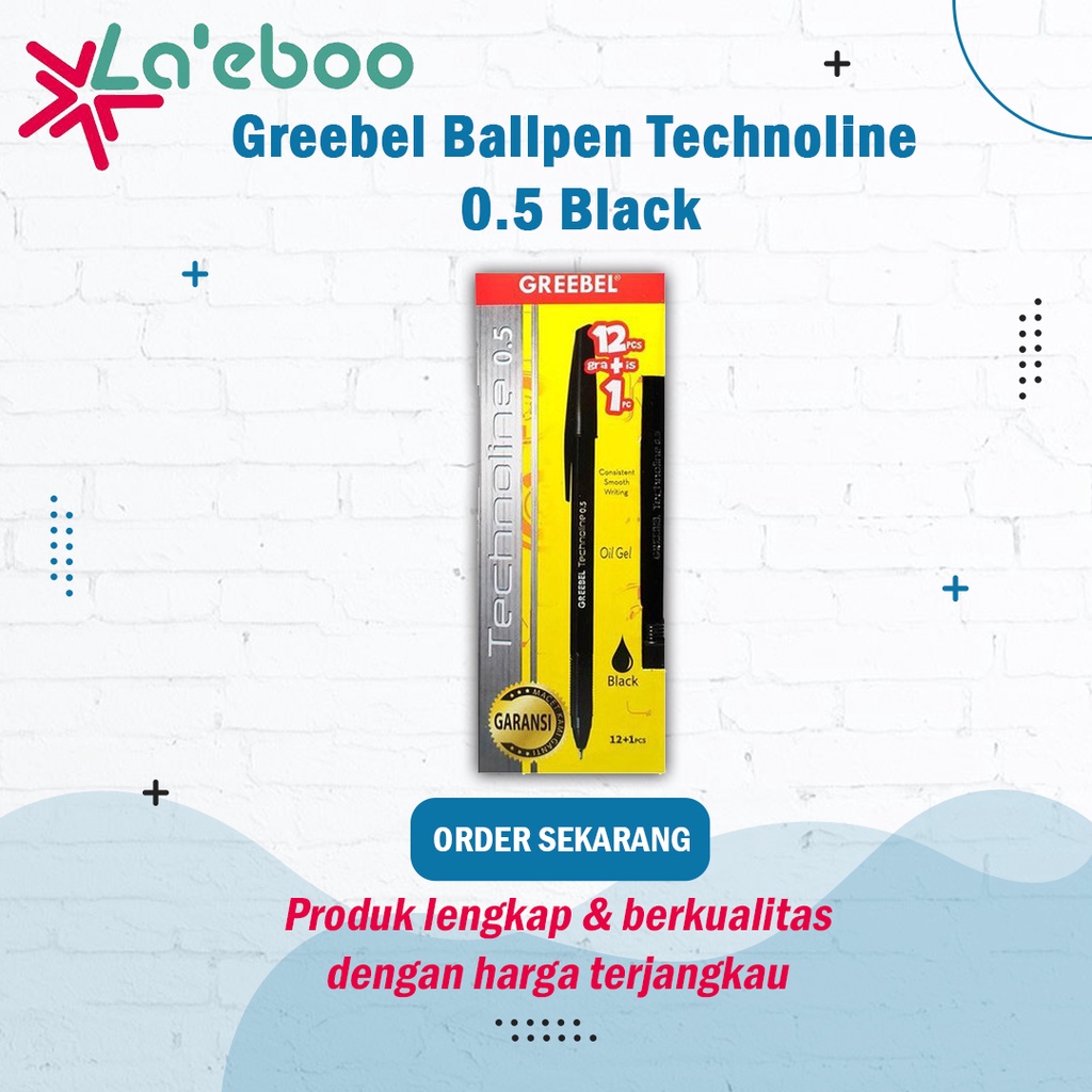 

Pulpen Greebel Ballpen Technoline 0.5 Black