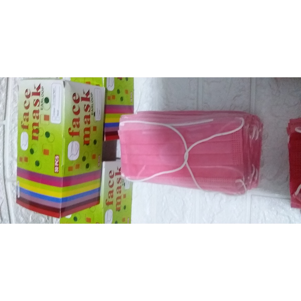 Masker 2ply polos warna hijab