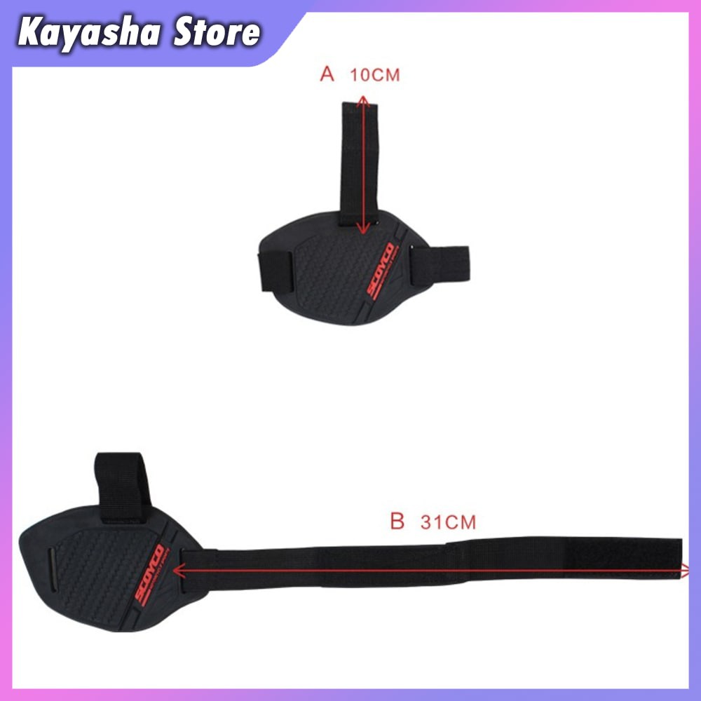 KYS SCOYCO PROTECTIVE PADDING SEPATU MOTORCROSS SHIFT PAD BLACK OMSEBOBK