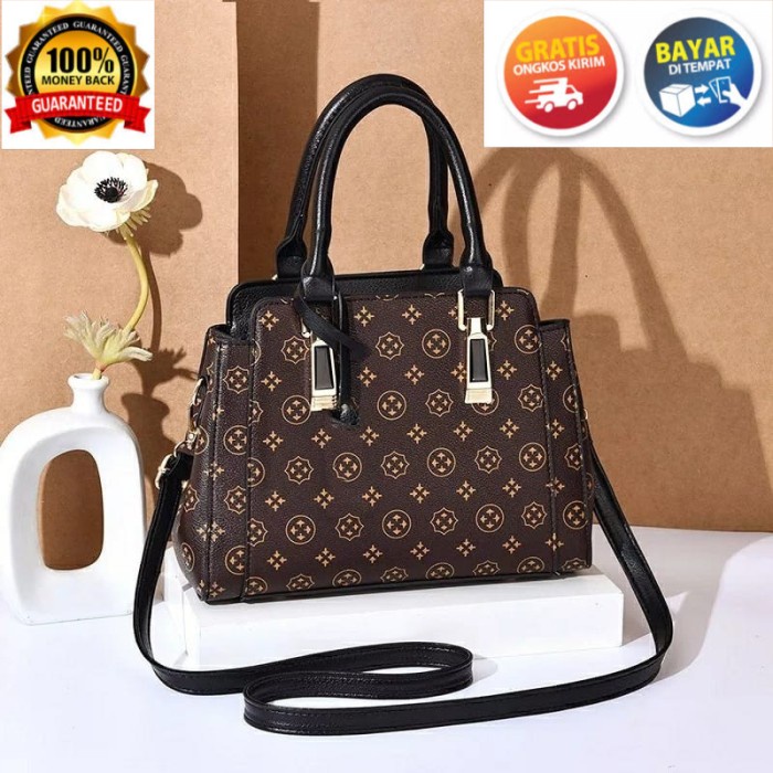 COD Tas Lv selempang wanita - Hitam KADO