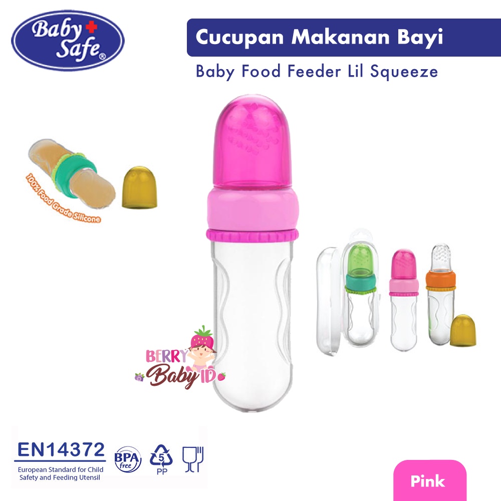 Baby Safe Food Feeder Cucupan Makan Bayi Lil Squeeze Silikon JP030 Fruit Feeder BBS069 Berry Mart