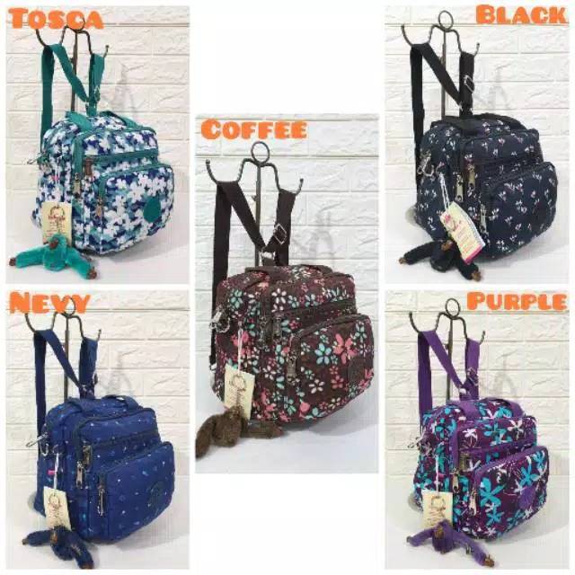 100% Tas Original / tas import / tas wanita / tas branded / tas wanita  TAS KIPLING MOTIF 3fungsi