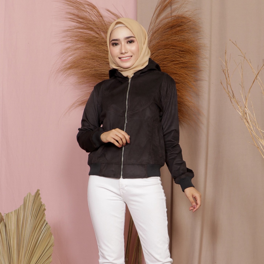 Corduroy jacket hoodie wanita jaket wanita hoodie bahan corduroy import