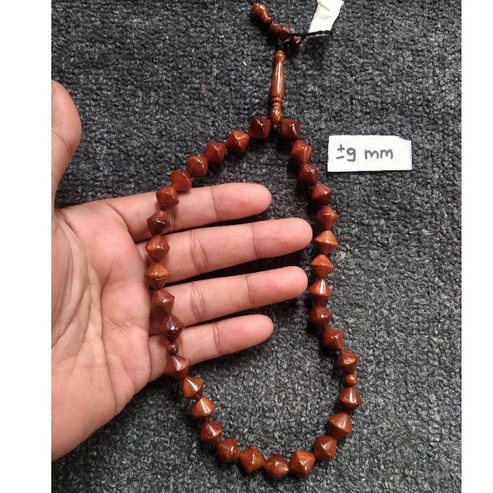 tasbih kokka wajik ± 9 mm ( 9mm )  33 butir