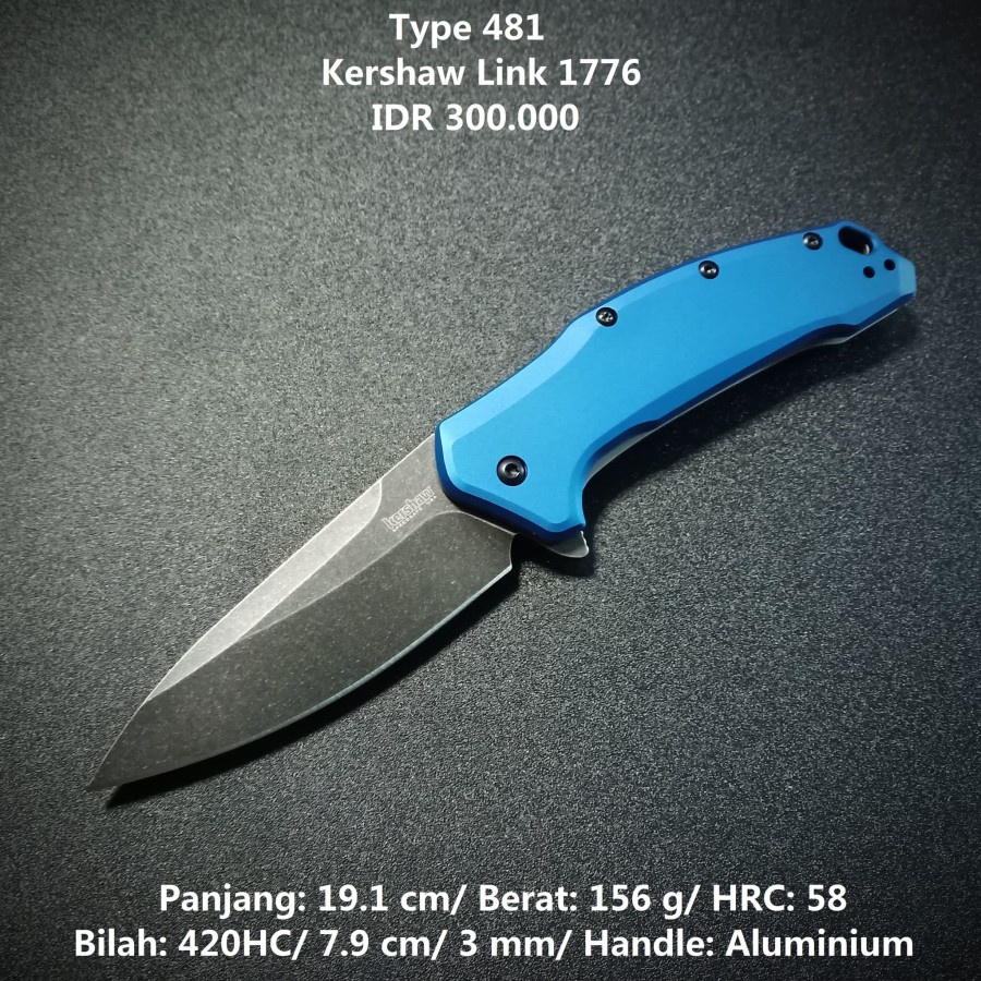 Pisau Camping EDC Outdoor Kershaw Link 1776