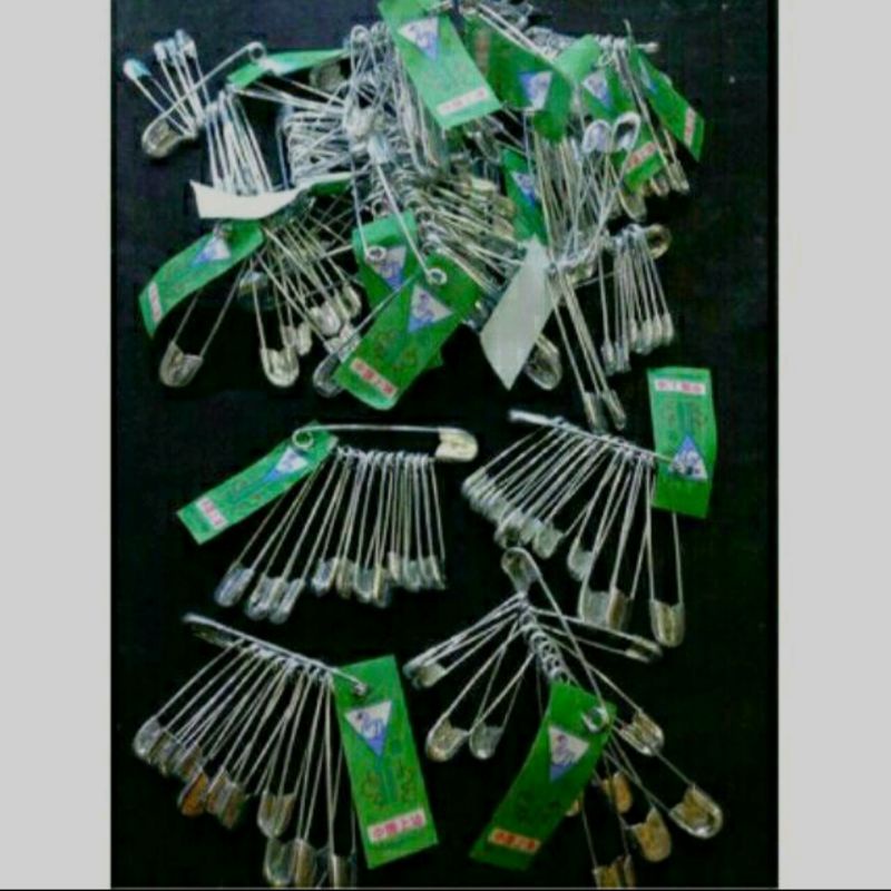 PENITI HIJAB STAINLESS ISI 12 PCS SERBAGUNA DAN MURAH