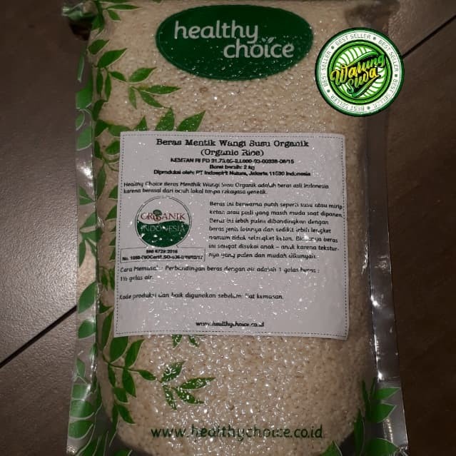 

healthy choice beras mentik wangi susu organik 2 kg