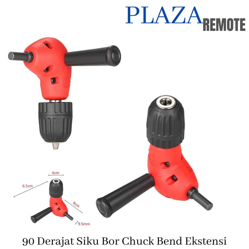 KONEKTOR ELBOW DRILL EXTENTION 10 MM ADAPTOR SAMBUNGAN KEPALA BOR MODEL L