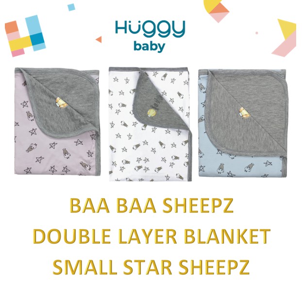 Baa Baa Sheepz DOUBLE Layer Blanket Selimut Bayi SMALL STAR SHEEPZ