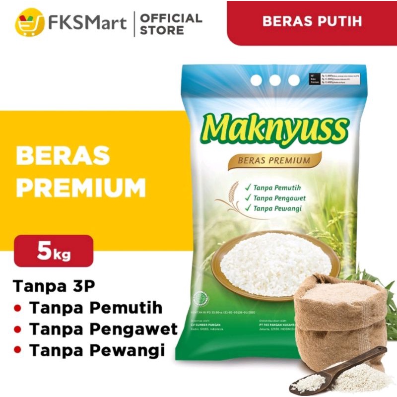 Jual Beras Maknyuss 5kg Premium | Shopee Indonesia