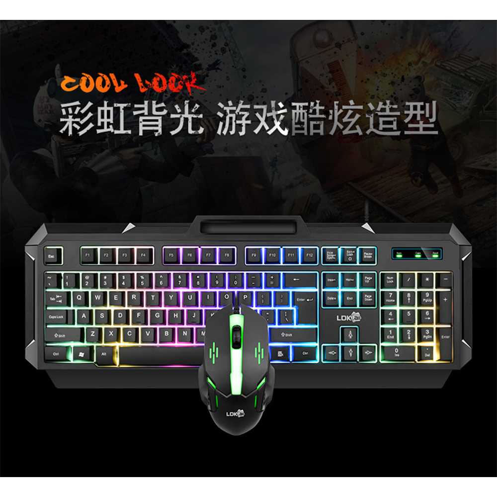 Gaming Keyboard LED with Mouse