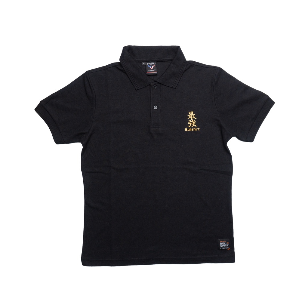 BULLSHIRT Kaos Polo Kerah Pria Distro Original Premium Lacoste Polo Shirt Hitam 02
