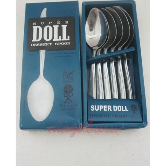 Sendok Makan Super doll isi 6 pcs Sendok Makan Doll