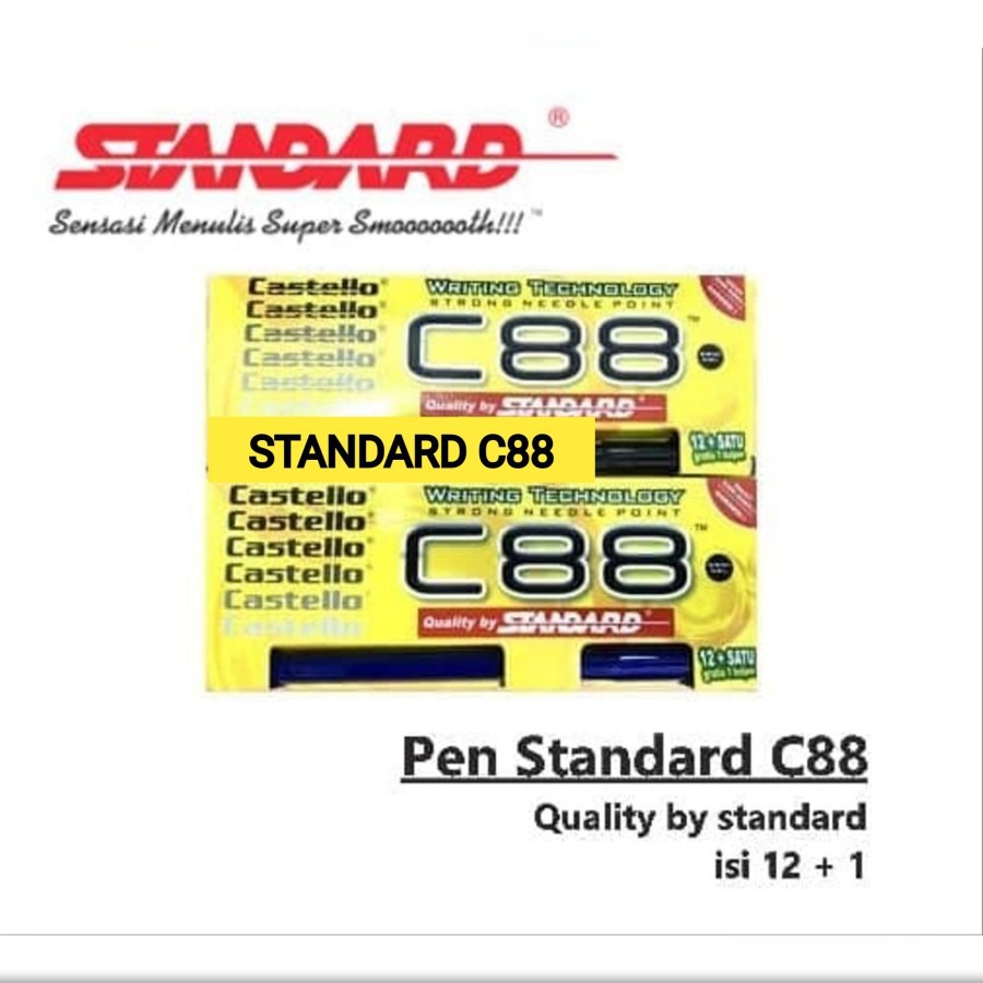 

Pen Standard C88 Castello/Pena Bolpen Balpoin Pulpen Standard Castell