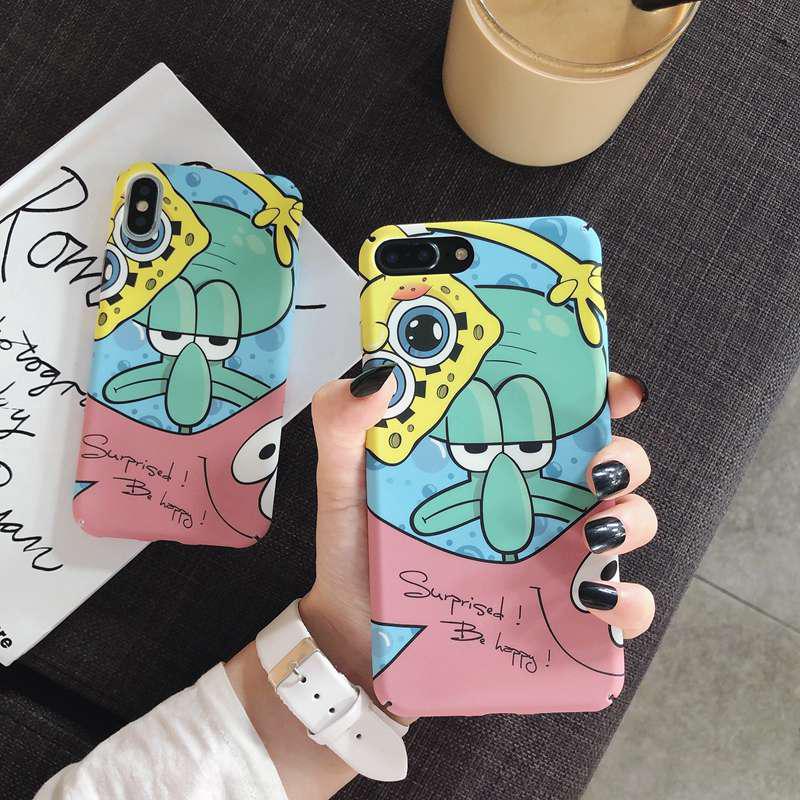 Funny Squidward Painting Case iPhone 6 6s 7 8 Plus X XS