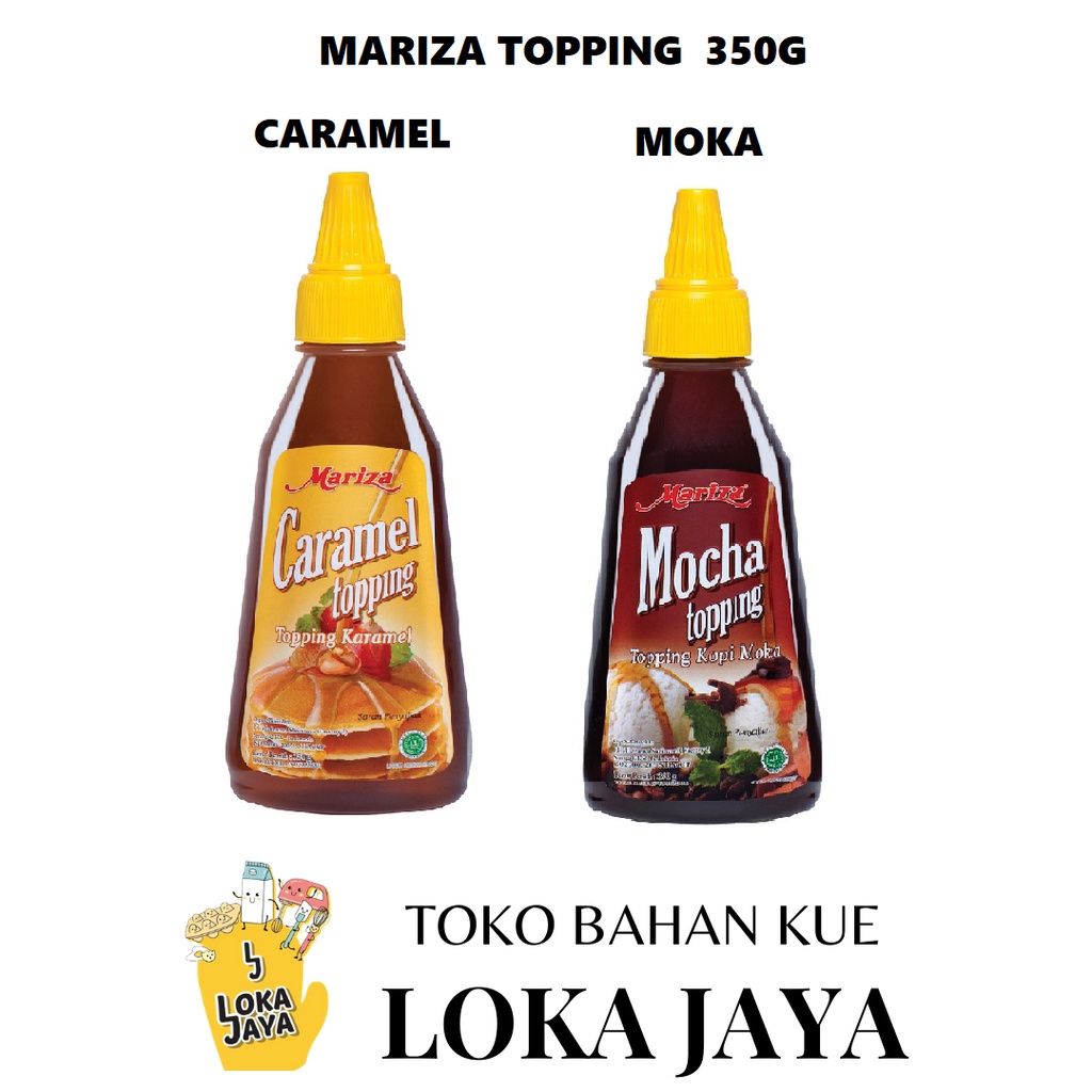 

MARIZA TOPPING CARAMEL & COKLAT 350 GR