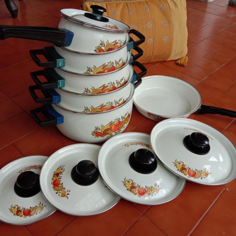 PANCI SET ENAMEL KEDAUNG (6 SUSUN)