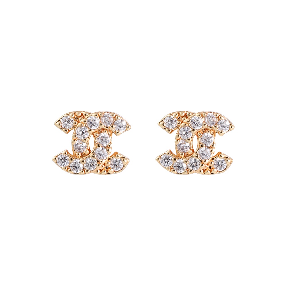 ✨Anting-anting wanita rose gold dengan berlian fashion perhiasan fashion D264