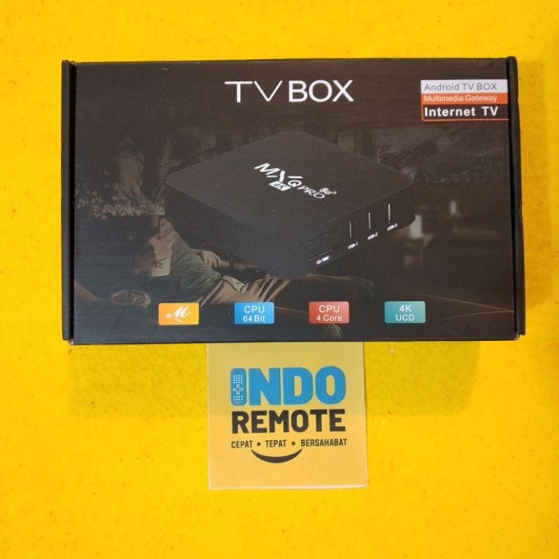 SMART TV BOX ANDROID 9.0 RAM 1GB ROM 8GB ORIGINAL + REMOTE