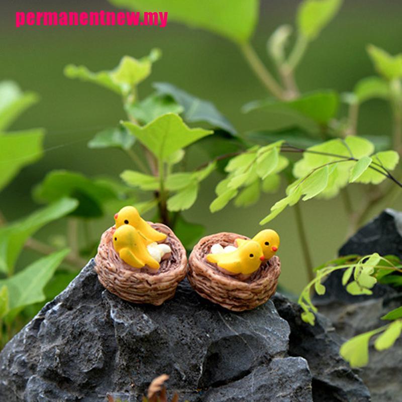 Miniatur Sarang Burung Bahan Resin Untuk Dekorasi Rumah