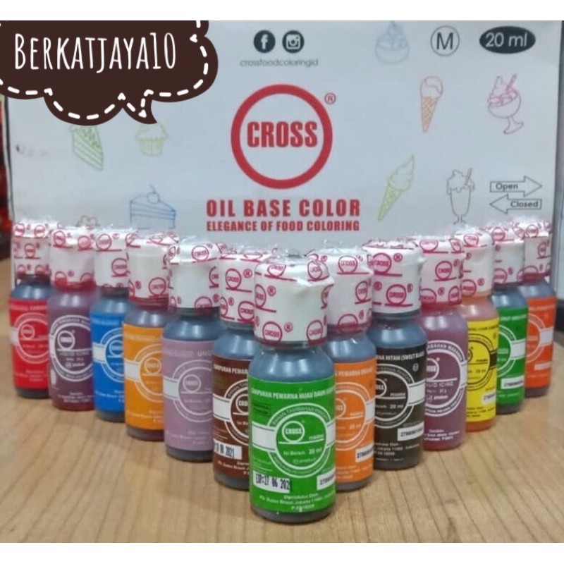 Pewarna Makanan CROSS Food Coloring REGULAR Oil Based Color 20 ml