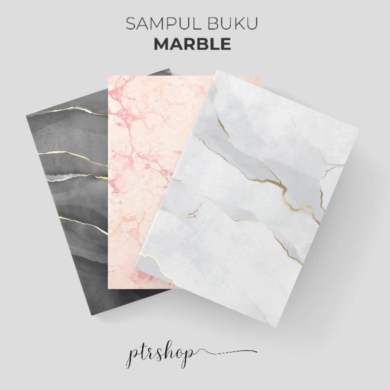 

BEST RATING PROMO SAMPUL BUKU BOOK COVER A5/B5 MARBLE EDITION 2499 イ