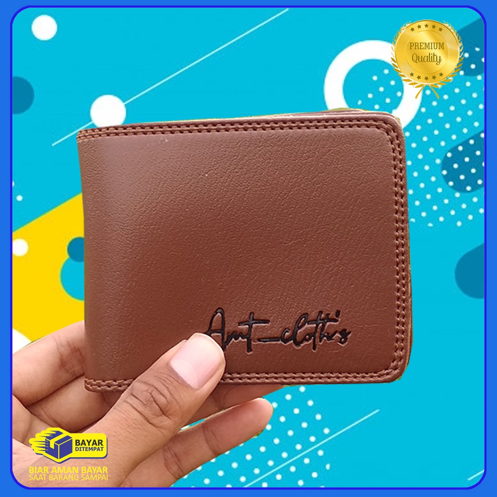 7.7 MIDYEAR SALE! Dompet Pria amt pendek Bahan sintetik distro