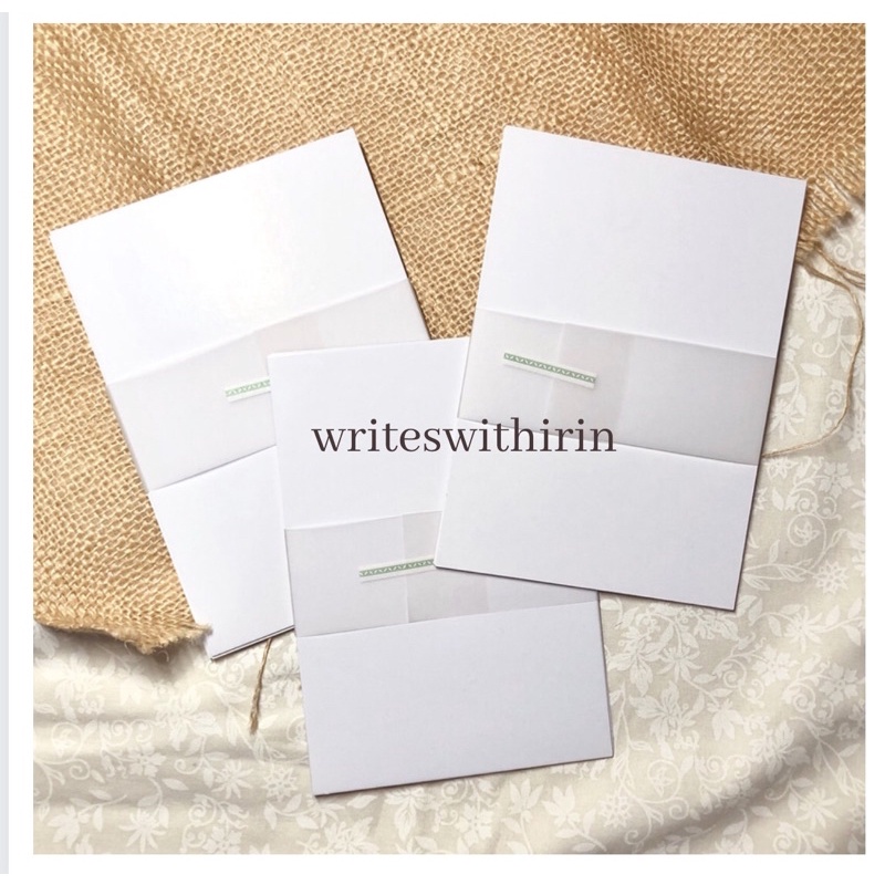 

(writeswithirin) ART PAPER 310 GSM / IVORY 350 GSM postcard size 10.5 x 15 cm polos/ plain (5 lembar)