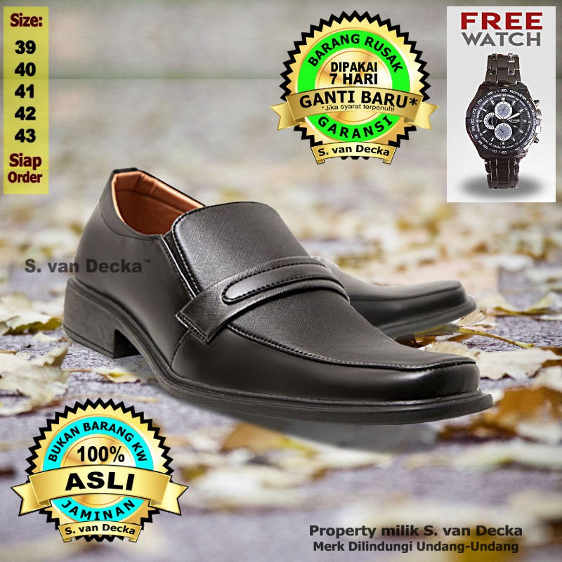 Pantofel Hitam Pria Sepatu Pantofel Pria Sepatu Fantofel Pria Sepatu Formal Pria J-TK030