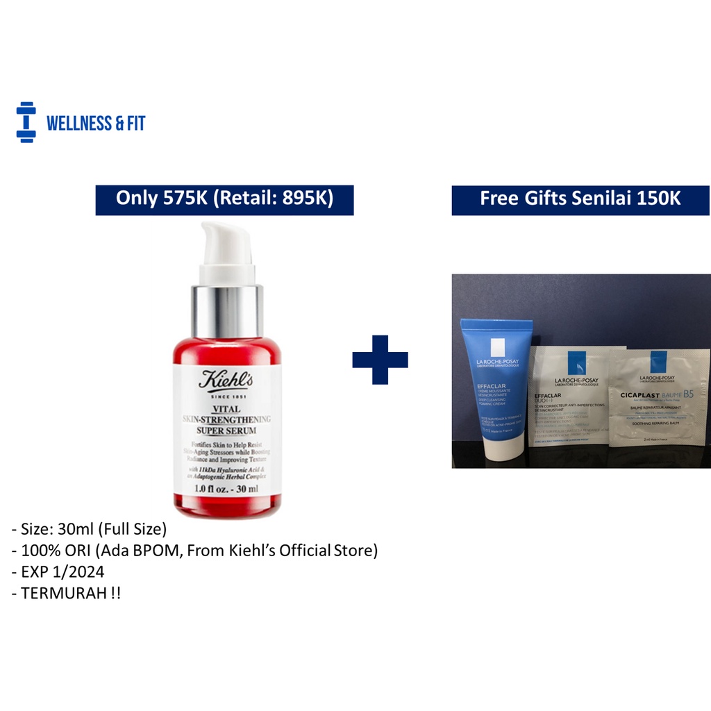 *TERMURAH* Kiehls Vital Skin-Strengthening Super Serum 30ml Full Size - ORI BPOM