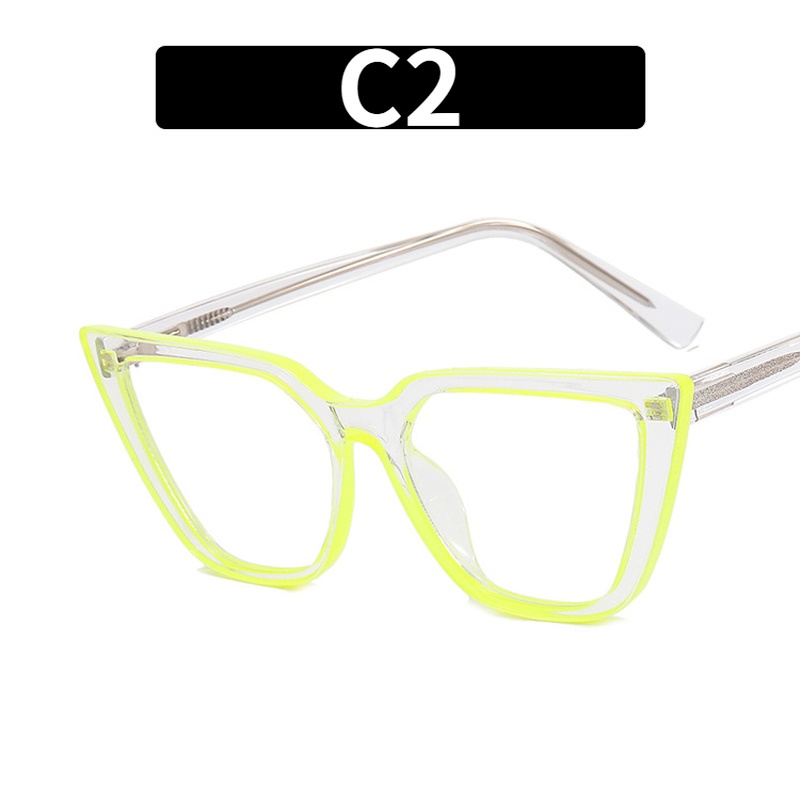 Kacamata Cat Eye Fluorescent Anti Blue Light TR90 Gaya Barat