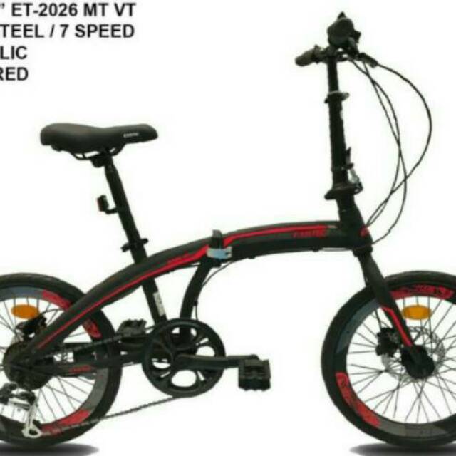 Sepeda Lipat Exotic double diskbrake 20