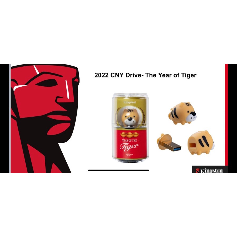 Flashdisk Kingston DT 64GB Edisi Imlek 2022 Year of Tiger USB 3.2